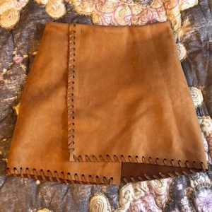 Beige Envelope Skirt